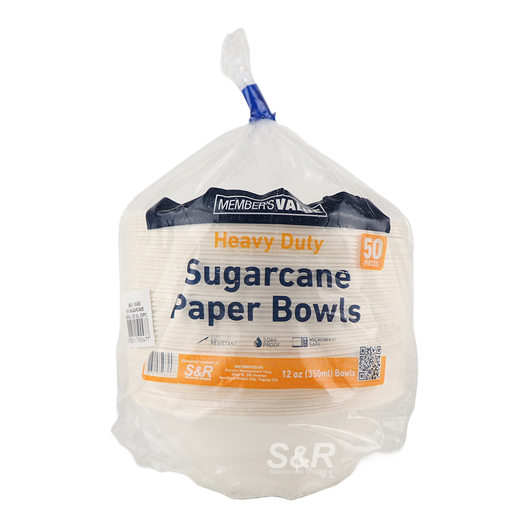 Member's Value Sugarcane Paper Bowls 50x350mL